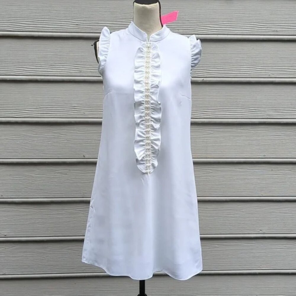 NWT Lilly Pulitzer Adalee Sleeveless Shift Dress | Pearls and Ruffles Dress